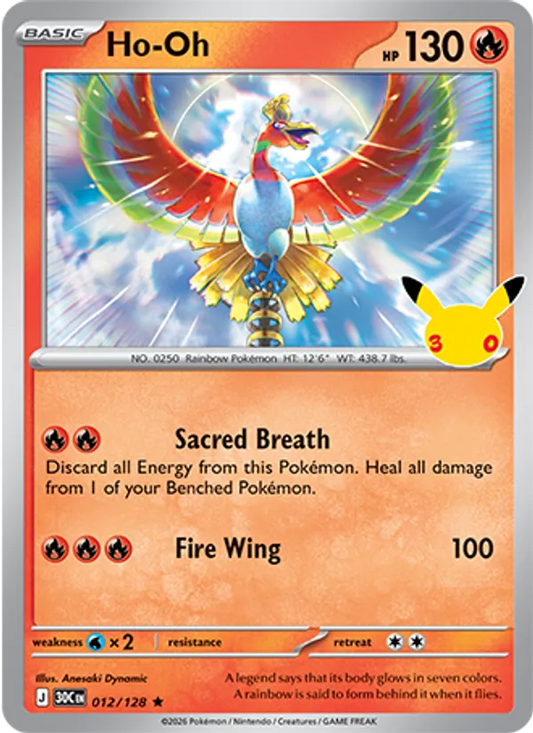 Ho-Oh (Basic Pokémon) (30C-012/128) (Rare)