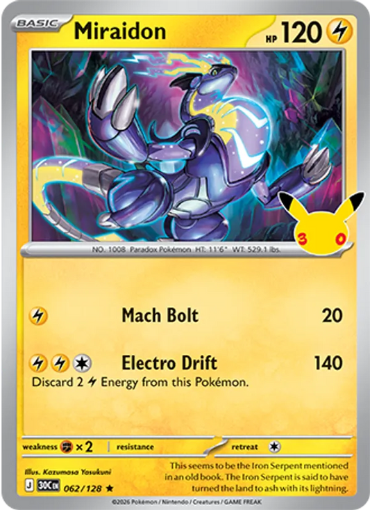 Miraidon (Basic Pokémon) (30C-062/128) (Rare)