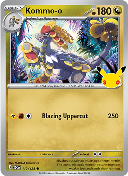 Kommo-o (Stage 2 Pokémon) (30C-112/128) (Common)