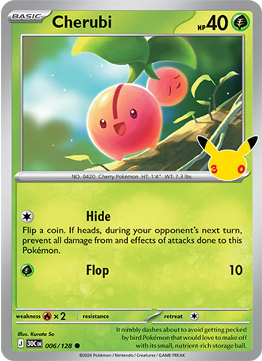 Cherubi (Basic Pokémon) (30C-006/128) (Common)