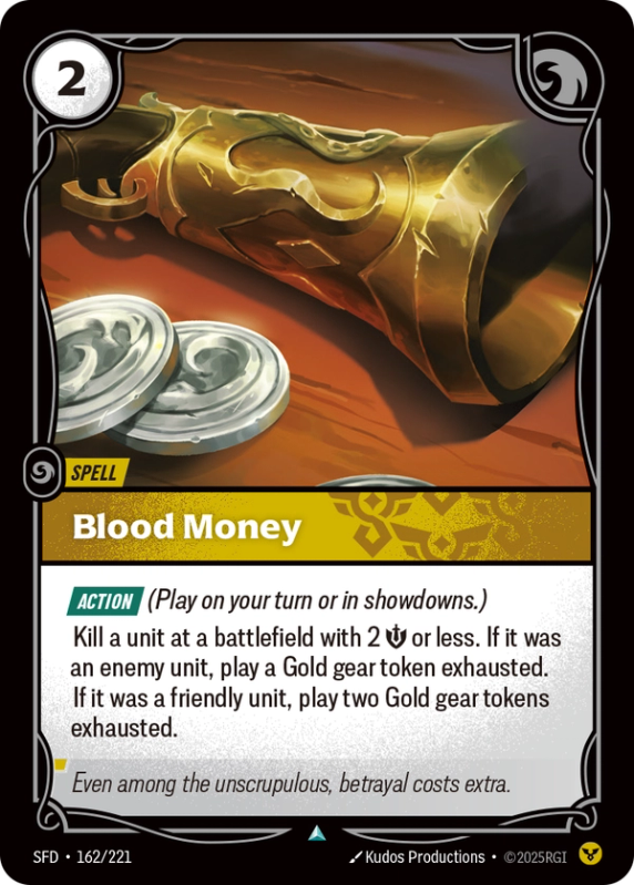 Blood Money (Spell) (SFD-162/221) (UnCommon)