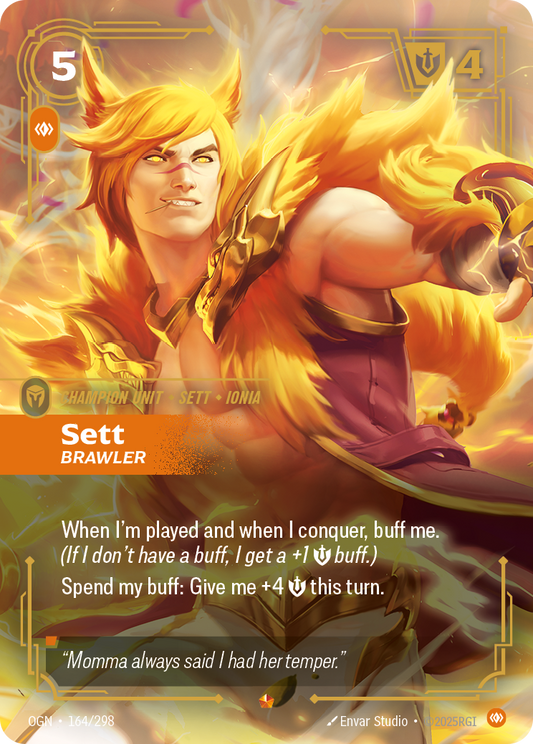 Sett, Brawler (Champion Unit) (OGN-164/298) (Epic)