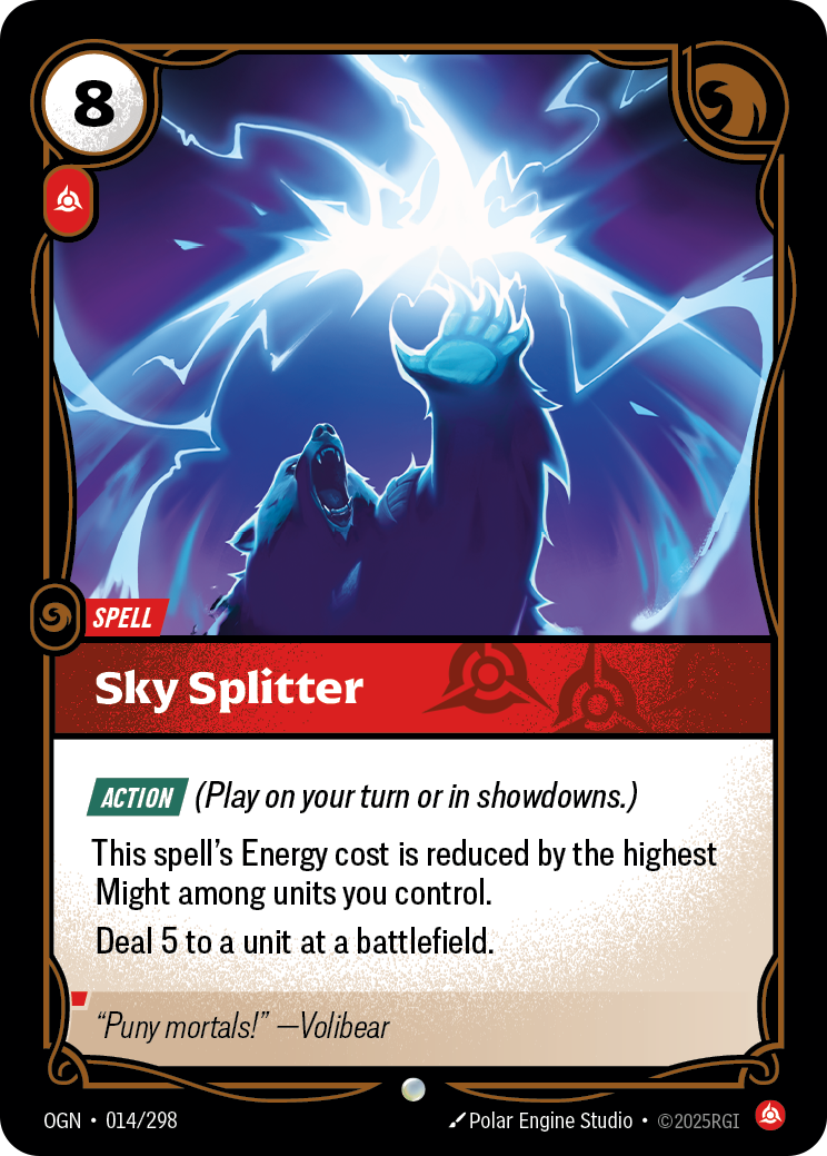 Sky Splitter (Spell) (OGN-014/298) (Common)