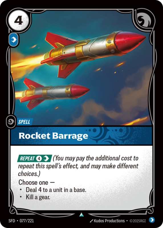 Rocket Barrage (Spell) (SFD-077/221) (UnCommon)