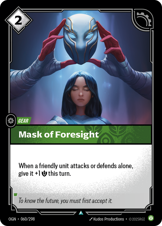 Mask of Foresight (Gear) (OGN-060/298) (Uncommon)