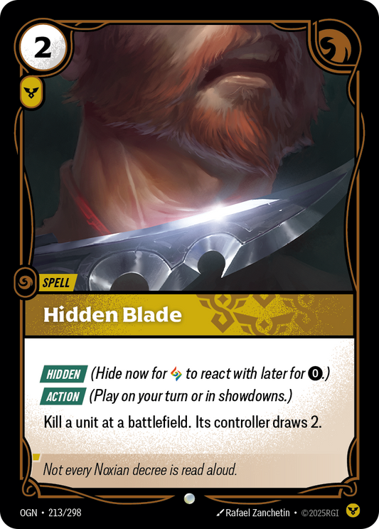 Hidden Blade (Spell) (OGN-213/298) (Common)