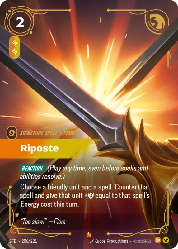 Riposte (Signature Spell) (SFD-206/221) (Epic)