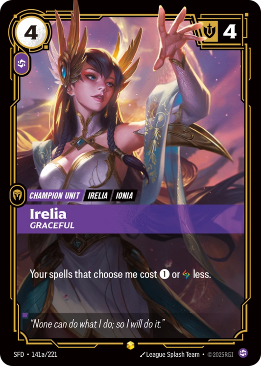 Irelia, Graceful (Champion Unit) (SFD-141a/221) (Showcase)