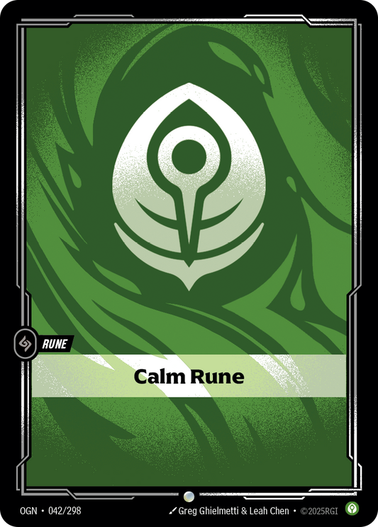 Calm Rune (Basic Rune) (OGN-042/298) (Common)