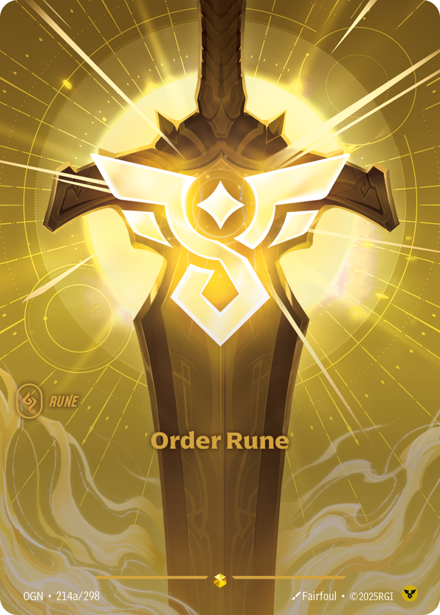 Order Rune (Basic Rune) (OGN-214a/298) (Showcase)