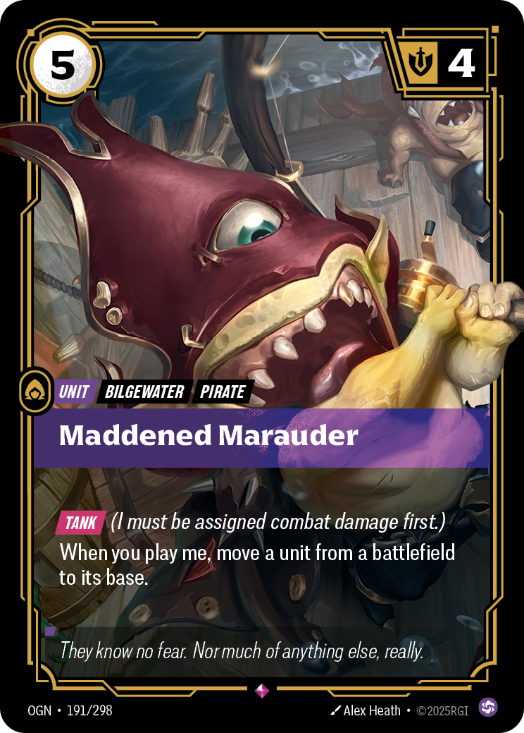 Maddened Marauder (Unit) (OGN-191/298) (Rare)