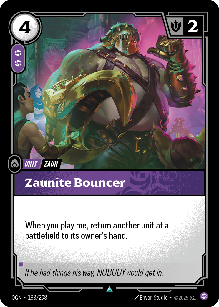 Zaunite Bouncer (Unit) (OGN-188/298) (Uncommon)