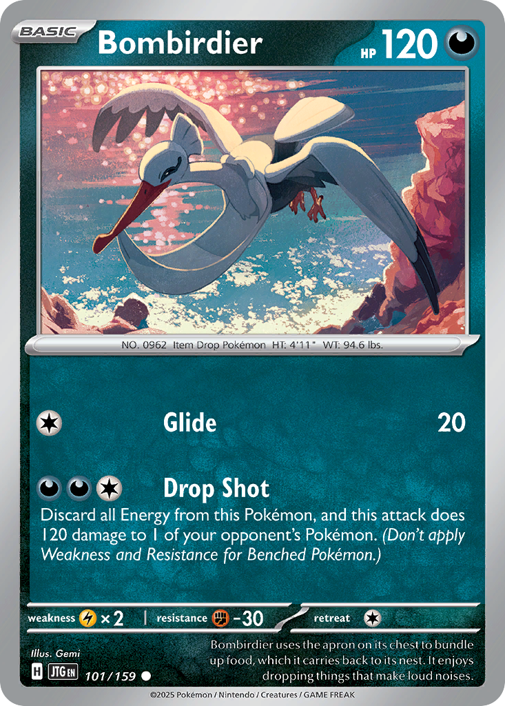 Bombirdier (Basic Pokémon) (JTG-101/159) (Common)