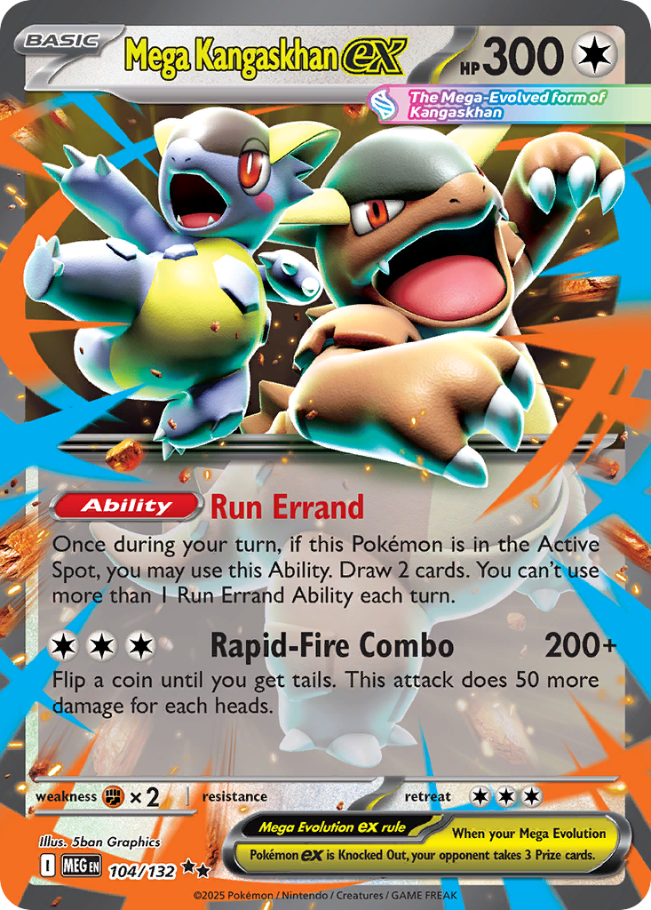Mega Kangaskhan ex (Mega Evolution Pokémon ex) (MEG-104/132) (Double Rare)
