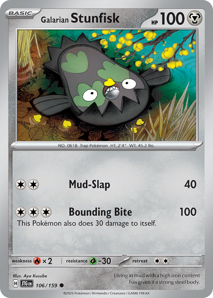 Galarian Stunfisk (Basic Pokémon) (JTG-106/159) (Common)