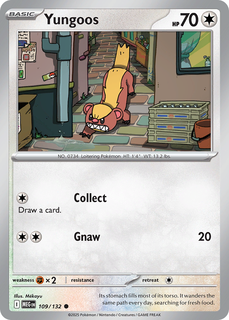 Yungoos (Basic Pokémon) (MEG-109/132) (Common)