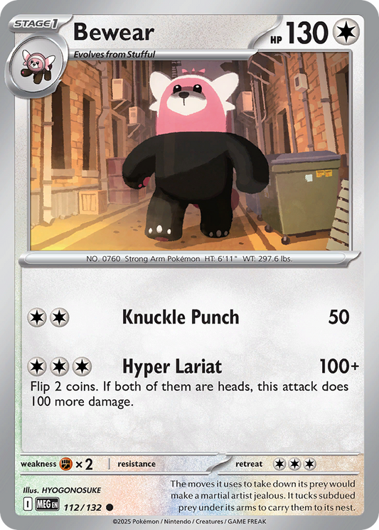 Bewear (Stage 1 Pokémon) (MEG-112/132) (Common)