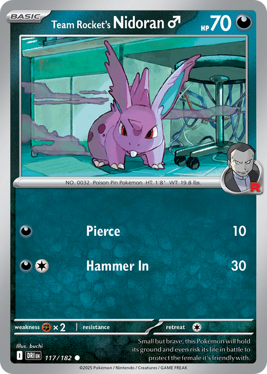 Team Rocket's Nidoran♂ (Basic Pokémon) (DRI-117/182) (Common)