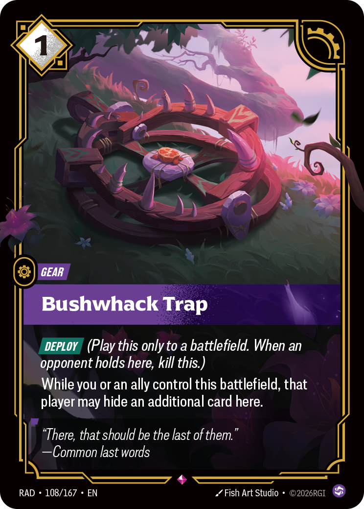 Bushwhack Trap (Gear) (RAD-108/167) (Rare)