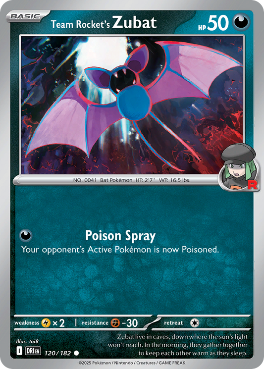 Team Rocket's Zubat (Basic Pokémon) (DRI-120/182) (Common)