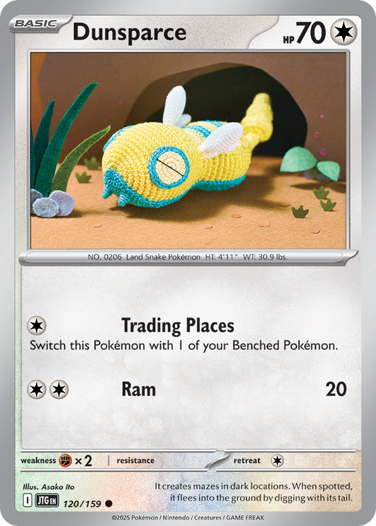 Dunsparce (Basic Pokémon) (JTG-120/159) (Common)