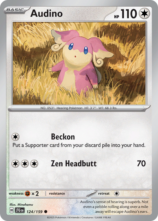Audino (Basic Pokémon) (JTG-124/159) (Common)