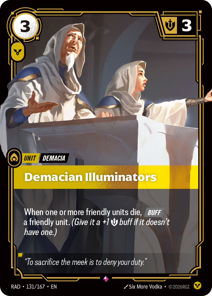 Demacian Illuminators (Unit) (RAD-131/167) (Rare)