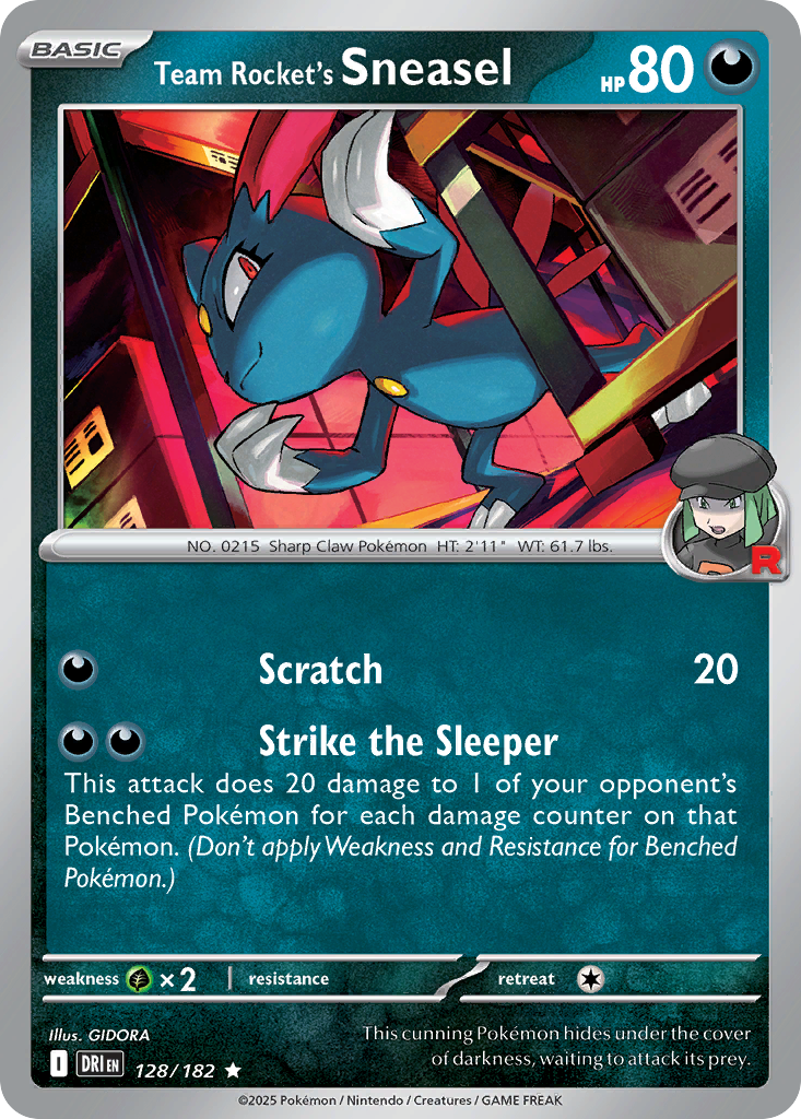 Team Rocket's Sneasel (Basic Pokémon) (DRI-128/182) (Rare)