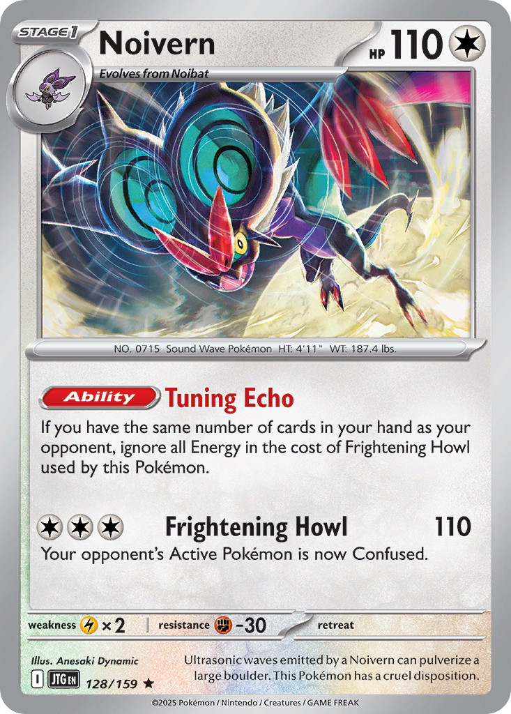Noivern (Stage 1 Pokémon) (JTG-128/159) (Rare)