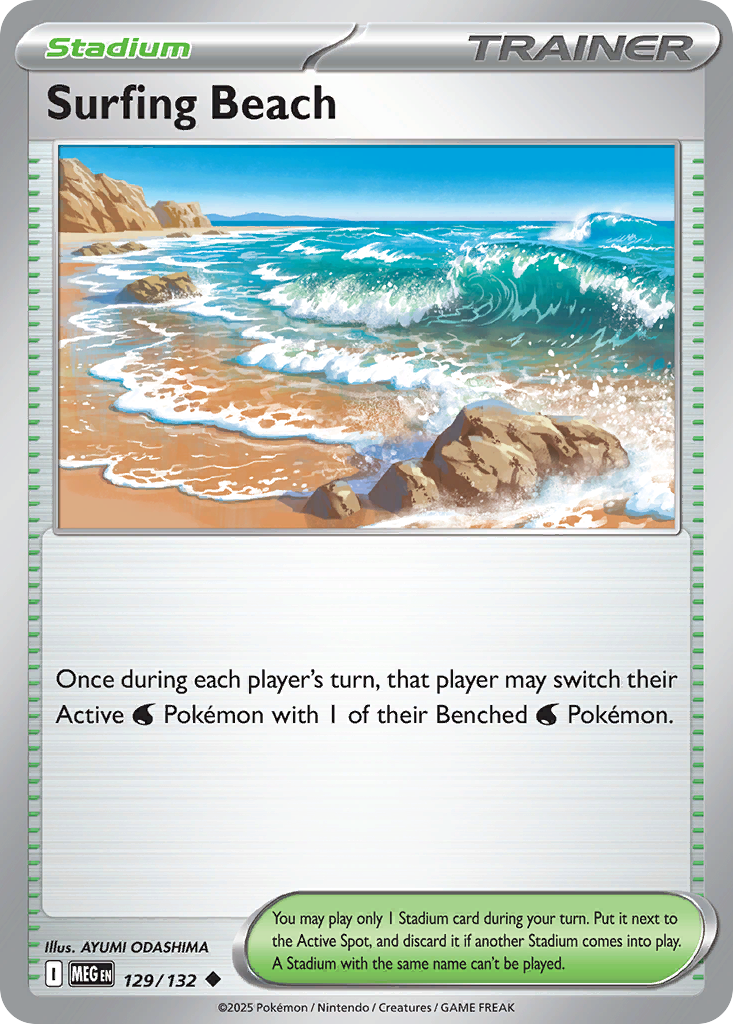 Surfing Beach (Stadium) (MEG-129/132) (Uncommon)