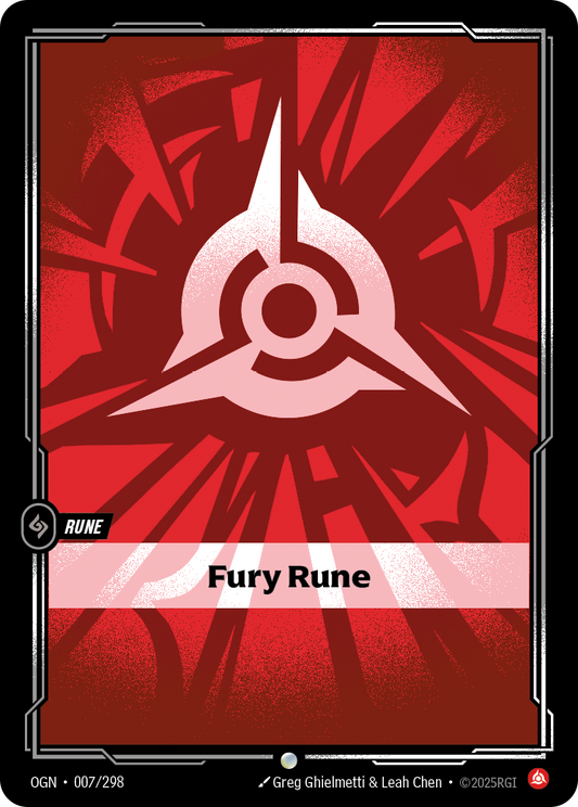 Fury Rune (Basic Rune) (OGN-007/298) (Common)