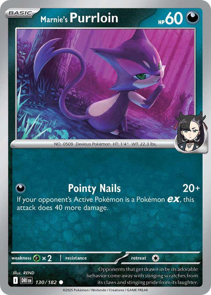 Marnie's Purrloin (Basic Pokémon) (DRI-130/182) (Common)