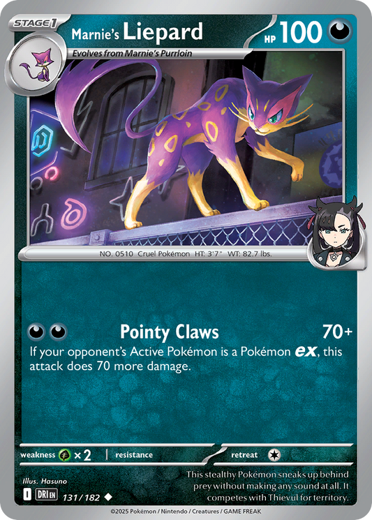 Marnie's Liepard (Stage 1 Pokémon) (DRI-131/182) (Uncommon)