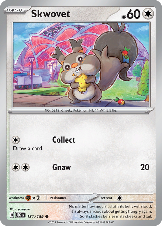 Skwovet (Basic Pokémon) (JTG-131/159) (Common)