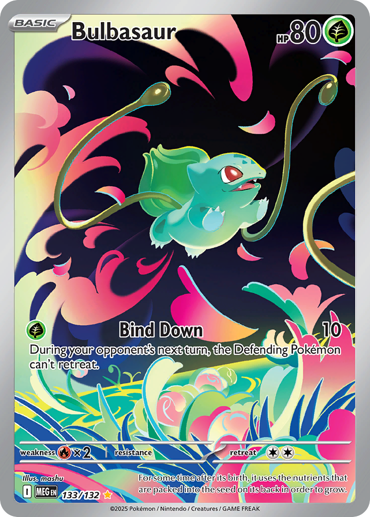 Bulbasaur (Basic Pokémon) (MEG-133/132) (Illustration Rare)