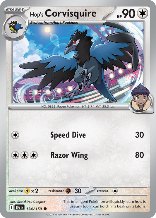 Hop's Corvisquire (Stage 1 Pokémon) (JTG-134/159) (Common)