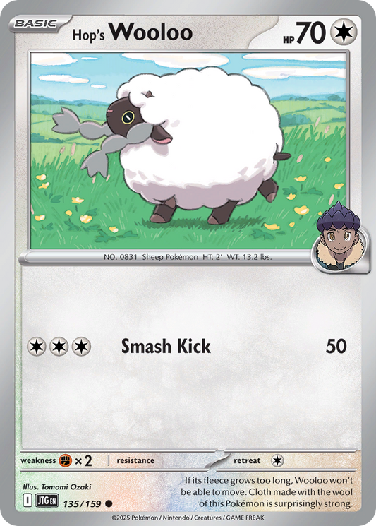 Hop's Wooloo (Basic Pokémon) (JTG-135/159) (Common)
