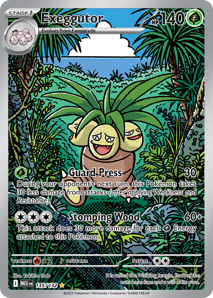 Exeggutor (Stage 1 Pokémon) (MEG-135/132) (Illustration Rare)