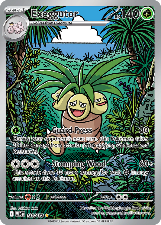 Exeggutor (Stage 1 Pokémon) (MEG-135/132) (Illustration Rare)