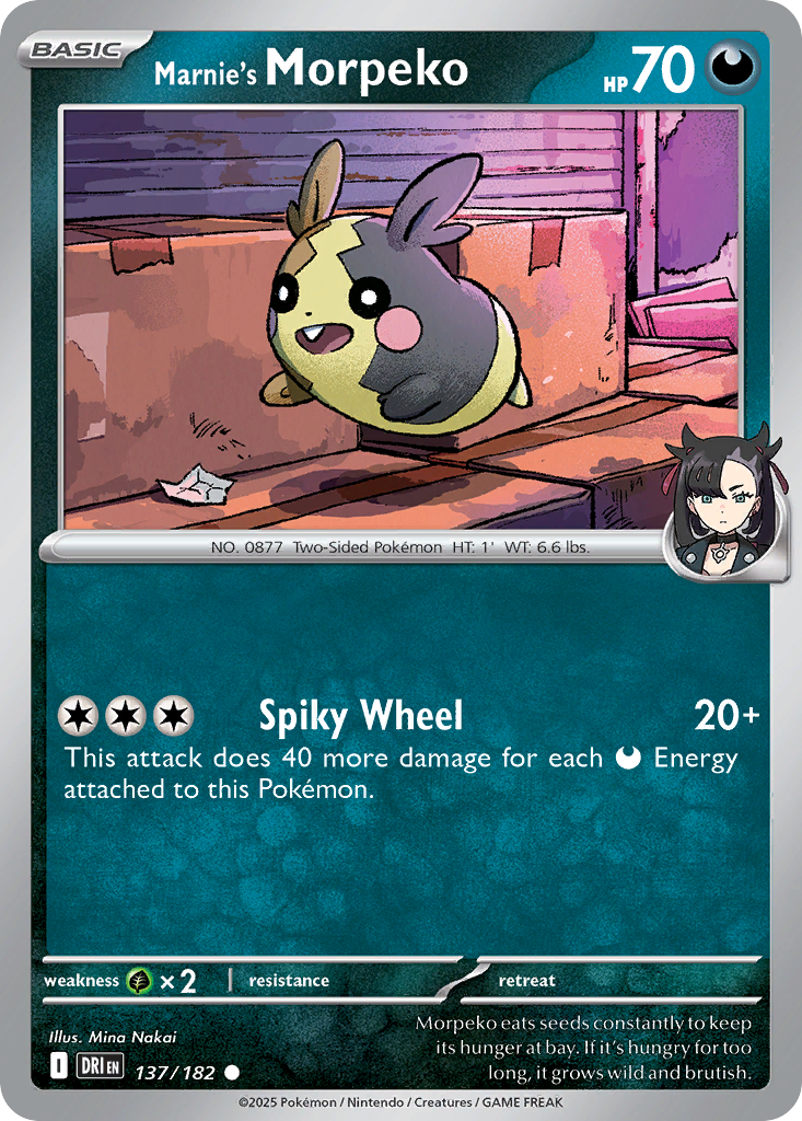 Marnie's Morpeko (Basic Pokémon) (DRI-137/182) (Common)