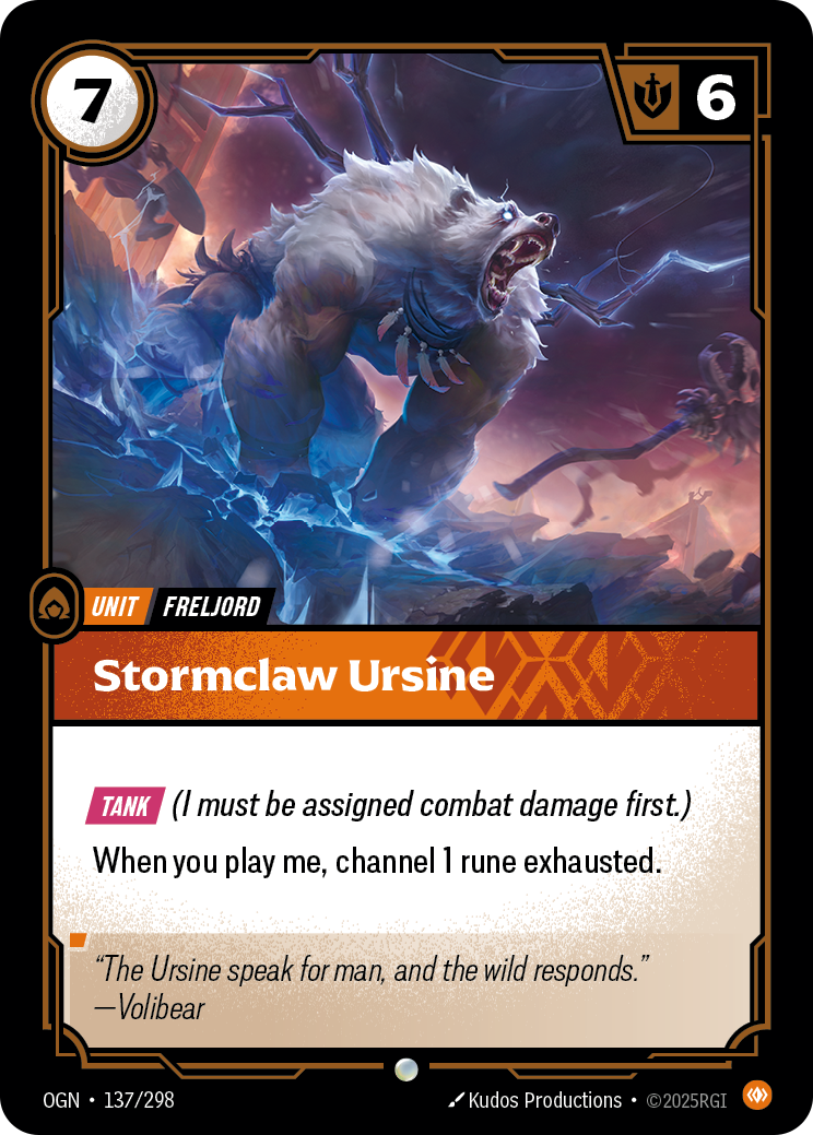 Stormclaw Ursine (Unit) (OGN-137/298) (Common)