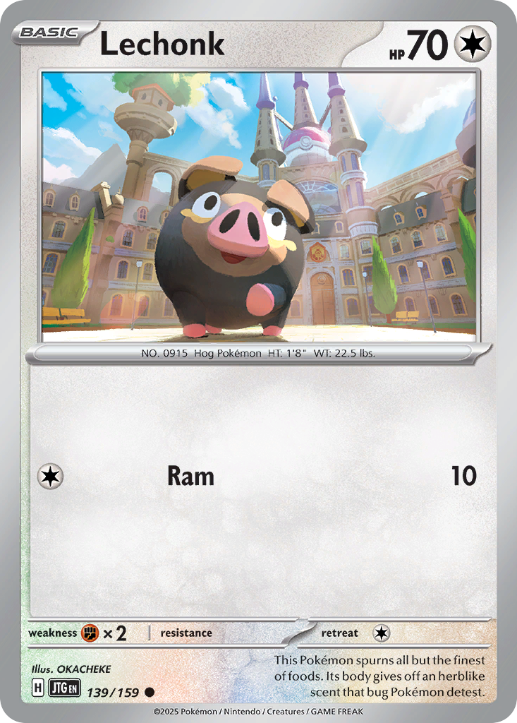 Lechonk (Basic Pokémon) (JTG-139/159) (Common)
