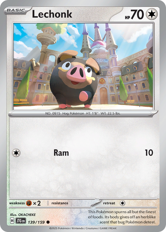 Lechonk (Basic Pokémon) (JTG-139/159) (Common)