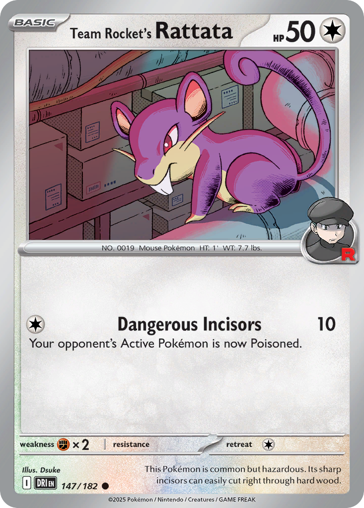 Team Rocket's Rattata (Basic Pokémon) (DRI-147/182) (Common)