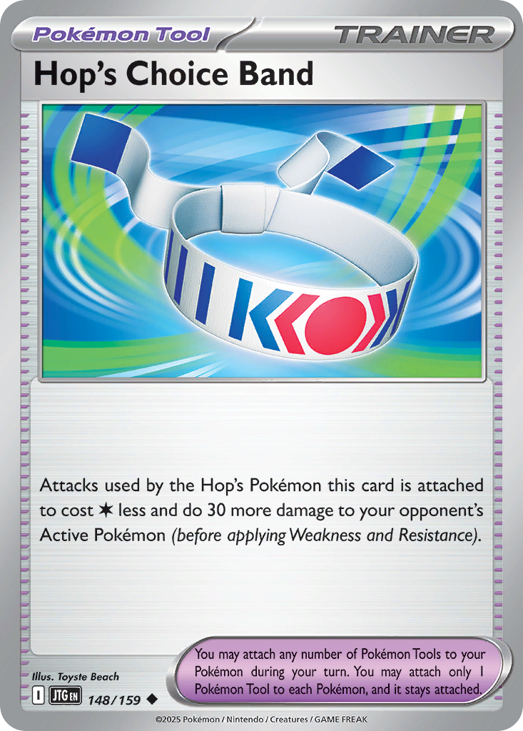 Hop's Choice Band (Pokémon Tool) (JTG-148/159) (Uncommon)