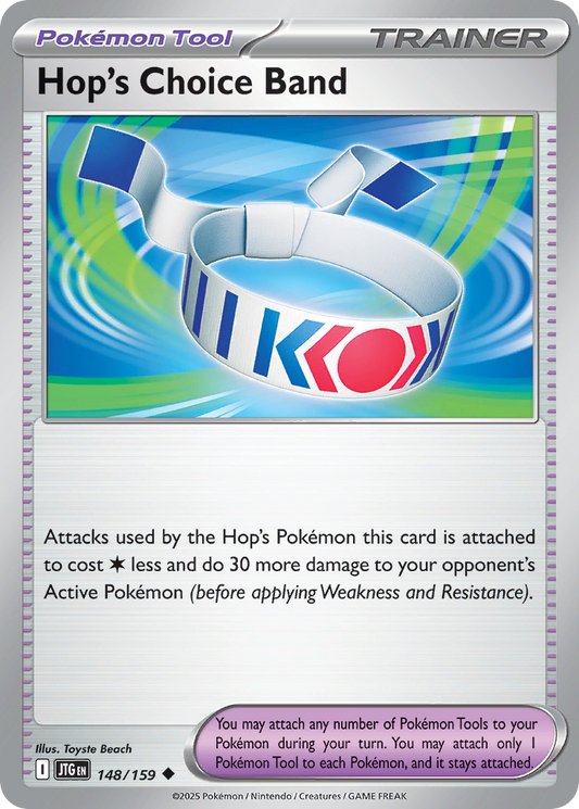 Hop's Choice Band (Pokémon Tool) (JTG-148/159) (Uncommon)