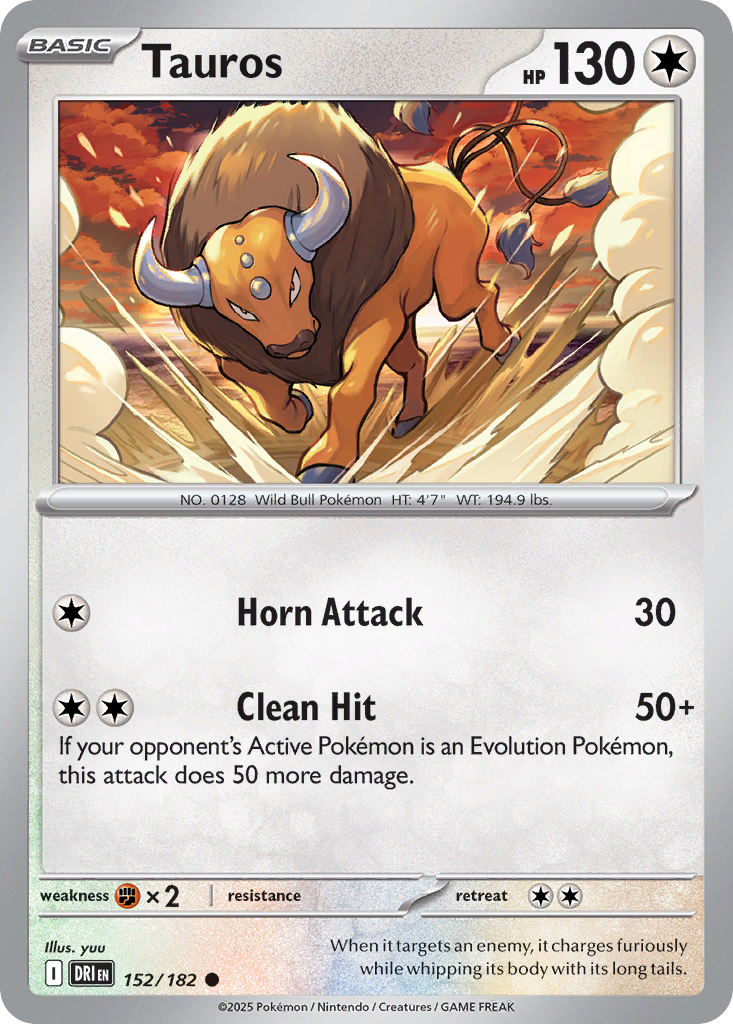Tauros (Basic Pokémon) (DRI-152/182) (Common)