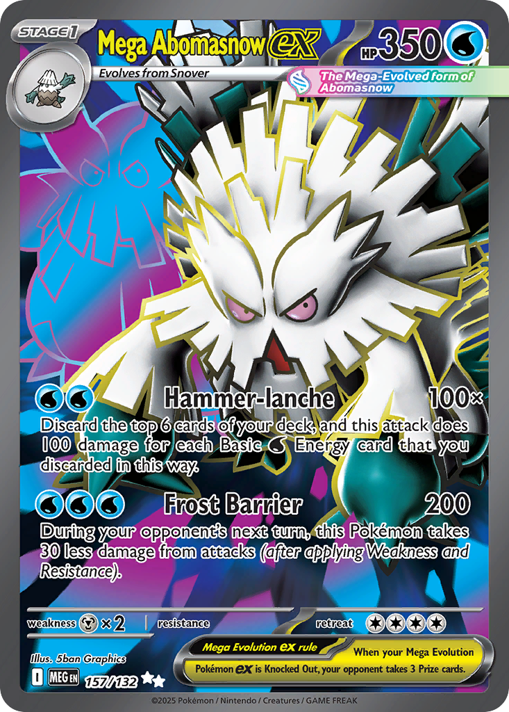Mega Abomasnow ex (Mega Evolution Pokémon ex) (MEG-157/132) (Ultra Rare)