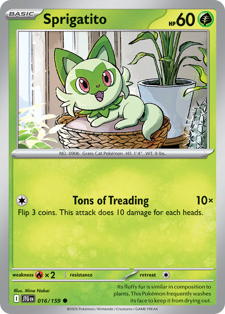 Sprigatito (Basic Pokémon) (JTG-016/159) (Common)
