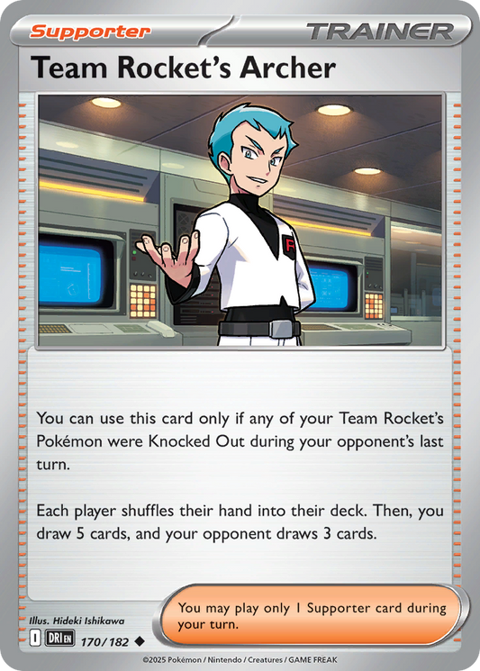 Team Rocket's Archer (Supporter) (DRI-170/182) (Uncommon)